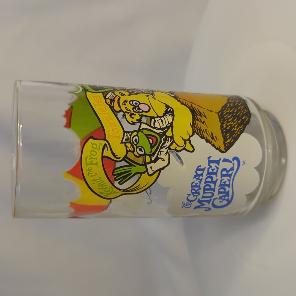 Vintage 1981 McDonalds The Great Muppet Caper Glass Cup Kermit Fozzie Gonzo
